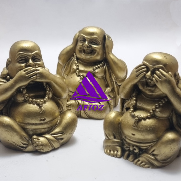 Set 3 Budas Dorados