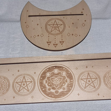 Soporte Madera natural para cartas 