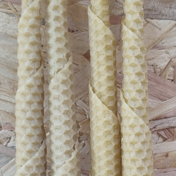 Velas de Miel Torneadas 20 cm