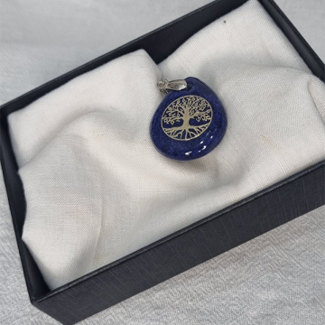 Lagrima Lapislazuli con Arbol de la Vida   