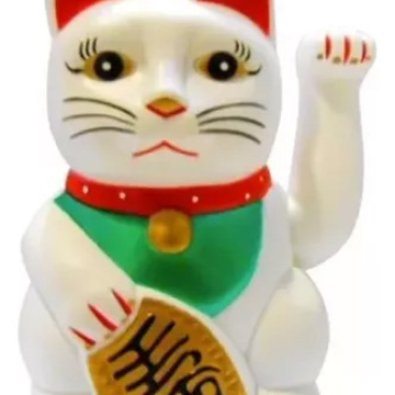 Gato Buena Suerte Blanco