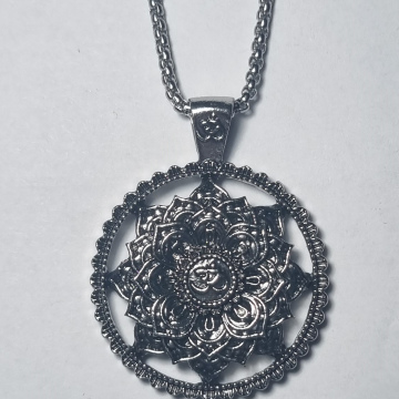 Mandala Yoga Zen Plateado